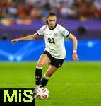 23.07.2025, UEFA Frauen-Europameisterschaft 2025 in der Schweiz. Halbfinale, Deutschland - Spanien, Im Stadion Letzigrund Zrich. Jule Brand (Deutschland) am Ball 