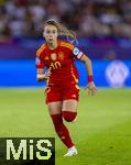 23.07.2025, UEFA Frauen-Europameisterschaft 2025 in der Schweiz. Halbfinale, Deutschland - Spanien, Im Stadion Letzigrund Zrich. Athenea (Spanien) am Ball 