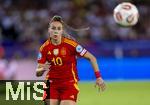 23.07.2025, UEFA Frauen-Europameisterschaft 2025 in der Schweiz. Halbfinale, Deutschland - Spanien, Im Stadion Letzigrund Zrich. Athenea (Spanien) am Ball 