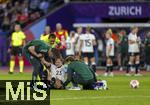 23.07.2025, UEFA Frauen-Europameisterschaft 2025 in der Schweiz. Halbfinale, Deutschland - Spanien, Im Stadion Letzigrund Zrich. Sophia Kleinherne (Deutschland) muss verletzt aus dem Spiel gehen.