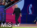 23.07.2025, UEFA Frauen-Europameisterschaft 2025 in der Schweiz. Halbfinale, Deutschland - Spanien, Im Stadion Letzigrund Zrich. Trainer Christian Wck (Deutschland) in Rage 
