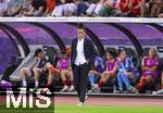 23.07.2025, UEFA Frauen-Europameisterschaft 2025 in der Schweiz. Halbfinale, Deutschland - Spanien, Im Stadion Letzigrund Zrich. Trainerin Montserrat Tome (Spanien) an der Seitenlinie.