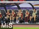 23.07.2025, UEFA Frauen-Europameisterschaft 2025 in der Schweiz. Halbfinale, Deutschland - Spanien, Im Stadion Letzigrund Zrich. Ersatzbank mit Linda Dallmann (li, Deutschland), Giulia Gwinn (Deutschland), Sarai Linder (re, Deutschland),  
