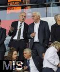23.07.2025, UEFA Frauen-Europameisterschaft 2025 in der Schweiz. Halbfinale, Deutschland - Spanien, Im Stadion Letzigrund Zrich. Ehrentribne mit  DFB Prsident Bernd Neuendorf (Deutschland), Bundesprsident Deutschland Frank Walter Steinmeier,  