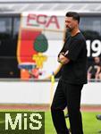 25.07.2025, Fussball 1. Bundesliga 2025/2026,  Testspiel Rot-Weiss Essen - FC Augsburg, im Donaustadion Dillingen, Schwaben. Trainer Sandro Wagner (FC Augsburg) am Spielfeldrand.
 

