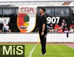 25.07.2025, Fussball 1. Bundesliga 2025/2026,  Testspiel Rot-Weiss Essen - FC Augsburg, im Donaustadion Dillingen, Schwaben. Trainer Sandro Wagner (FC Augsburg) am Spielfeldrand.
 

