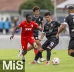 25.07.2025, Fussball 1. Bundesliga 2025/2026,  Testspiel Rot-Weiss Essen - FC Augsburg, im Donaustadion Dillingen, Schwaben. li: Kyliane Dong (FC Augsburg) 