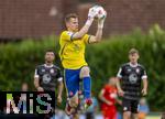 25.07.2025, Fussball 1. Bundesliga 2025/2026,  Testspiel Rot-Weiss Essen - FC Augsburg, im Donaustadion Dillingen, Schwaben. Torwart Jakob-Karl Golz (Essen) in Aktion.
