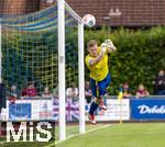 25.07.2025, Fussball 1. Bundesliga 2025/2026,  Testspiel Rot-Weiss Essen - FC Augsburg, im Donaustadion Dillingen, Schwaben. Torwart Jakob-Karl Golz (Essen) in Aktion.