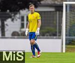 25.07.2025, Fussball 1. Bundesliga 2025/2026,  Testspiel Rot-Weiss Essen - FC Augsburg, im Donaustadion Dillingen, Schwaben.  Torwart Jakob-Karl Golz (Essen).  
 

