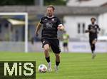 25.07.2025, Fussball 1. Bundesliga 2025/2026,  Testspiel Rot-Weiss Essen - FC Augsburg, im Donaustadion Dillingen, Schwaben. Dominik Martinovic (Essen) am Ball 
 

