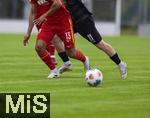 25.07.2025, Fussball 1. Bundesliga 2025/2026,  Testspiel Rot-Weiss Essen - FC Augsburg, im Donaustadion Dillingen, Schwaben. Dimitrios Christos Giannoulis (FC Augsburg) 
 

