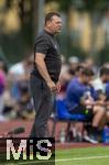 25.07.2025, Fussball 1. Bundesliga 2025/2026,  Testspiel Rot-Weiss Essen - FC Augsburg, im Donaustadion Dillingen, Schwaben. Trainer Uwe Koschinat (Essen).

