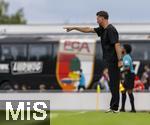 25.07.2025, Fussball 1. Bundesliga 2025/2026,  Testspiel Rot-Weiss Essen - FC Augsburg, im Donaustadion Dillingen, Schwaben. Trainer Sandro Wagner (FC Augsburg) n

