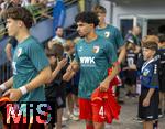 25.07.2025, Fussball 1. Bundesliga 2025/2026,  Testspiel Rot-Weiss Essen - FC Augsburg, im Donaustadion Dillingen, Schwaben. Aiman Dardari (Augsburg).


