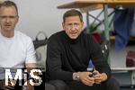 25.07.2025, Fussball 1. Bundesliga 2025/2026,  Testspiel Rot-Weiss Essen - FC Augsburg, im Donaustadion Dillingen, Schwaben. Geschftsfhrer Marc-Nicolai Pfeifer (re, Essen). 

