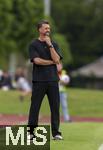 25.07.2025, Fussball 1. Bundesliga 2025/2026,  Testspiel Rot-Weiss Essen - FC Augsburg, im Donaustadion Dillingen, Schwaben. Trainer Sandro Wagner (FC Augsburg) an der Seitenlinie.

