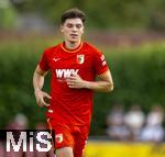 25.07.2025, Fussball 1. Bundesliga 2025/2026,  Testspiel Rot-Weiss Essen - FC Augsburg, im Donaustadion Dillingen, Schwaben. Mert Kmr (FC Augsburg) 


