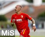 25.07.2025, Fussball 1. Bundesliga 2025/2026,  Testspiel Rot-Weiss Essen - FC Augsburg, im Donaustadion Dillingen, Schwaben. Philipp Tietz (FC Augsburg) 

