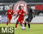 25.07.2025, Fussball 1. Bundesliga 2025/2026,  Testspiel Rot-Weiss Essen - FC Augsburg, im Donaustadion Dillingen, Schwaben. mitte: Kyliane Dong (FC Augsburg) am Ball 

