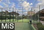 23.07.2025,  Beliebtes Reiseziel der Deutschen, Mallorca. Hier Cala Ratjada, Padel-Tennis-Anlage am Hotel.