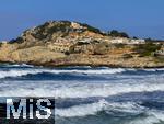 23.07.2025,  Beliebtes Reiseziel der Deutschen, Mallorca. Hier Cala Ratjada am Strand Cala Agulla.  