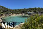 23.07.2025,  Beliebtes Reiseziel der Deutschen, Mallorca. Hier Cala Ratjada am traumhaften kleinen Strand Cala Gat. 