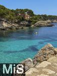 23.07.2025,  Beliebtes Reiseziel der Deutschen, Mallorca. Hier Cala Ratjada am traumhaften kleinen Strand Cala Gat. 