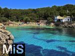 23.07.2025,  Beliebtes Reiseziel der Deutschen, Mallorca. Hier Cala Ratjada am traumhaften kleinen Strand Cala Gat. 
