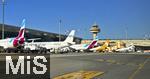 23.07.2025,  Beliebtes Reiseziel der Deutschen, Mallorca. Airport Palma de Mallorca, Abfluggate mit den Maschienen zur Abfertigung. 