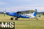 06.07.2025, Bad Wrishofen im Unterallgu, 60 Jahre Jubilumsflugtag des Modellflugplatz MFC-Bad Wrishofen, Auch Manntragende Flugzeuge bereichern die Show, Paratec,  Pilatus PC-6/B2-H4 Turbo Porter, D-FPTF, Ein einmotoriges STOL-Flugzeug des Schweizer Herstellers Pilatus Aircraft, 