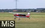 06.07.2025, Bad Wrishofen im Unterallgu, 60 Jahre Jubilumsflugtag des Modellflugplatz MFC-Bad Wrishofen,  Modellflugzeug an der Startbahn
