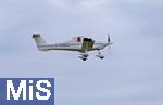 06.07.2025, Bad Wrishofen im Unterallgu, 60 Jahre Jubilumsflugtag des Modellflugplatz MFC-Bad Wrishofen, Auch Manntragende Flugzeuge bereichern die Show, Ultraleichtflugzeug.  Dyn Aero MCR-01 Sportster, F-PMDC, SE-Aviation MCR ist ein Kleinflugzeug  
