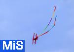 06.07.2025, Bad Wrishofen im Unterallgu, 60 Jahre Jubilumsflugtag des Modellflugplatz MFC-Bad Wrishofen,   Fuchsjagd mit zwei Modellen bei dem es darum geht, einem Modellflugzeug in der Luft, dem Fuchs ein 10 m langes buntes Band abzuschneiden.