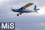 06.07.2025, Bad Wrishofen im Unterallgu, 60 Jahre Jubilumsflugtag des Modellflugplatz MFC-Bad Wrishofen, Auch Manntragende Flugzeuge bereichern die Show, Paratec,  Pilatus PC-6/B2-H4 Turbo Porter, D-FPTF, Ein einmotoriges STOL-Flugzeug des Schweizer Herstellers Pilatus Aircraft, 