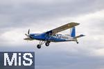 06.07.2025, Bad Wrishofen im Unterallgu, 60 Jahre Jubilumsflugtag des Modellflugplatz MFC-Bad Wrishofen, Auch Manntragende Flugzeuge bereichern die Show, Paratec,  Pilatus PC-6/B2-H4 Turbo Porter, D-FPTF, Ein einmotoriges STOL-Flugzeug des Schweizer Herstellers Pilatus Aircraft, 