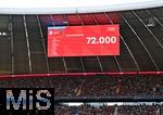 07.08.2025, Fussball Bundesliga 2025/2026, Freundschaftsspiel, Telekom-Cup, FC Bayern Mnchen - Tottenham Hotspur, in der Allianz-Arena Mnchen, Zuschauerzahl von 72000