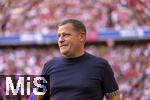 07.08.2025, Fussball Bundesliga 2025/2026, Freundschaftsspiel, Telekom-Cup, FC Bayern Mnchen - Tottenham Hotspur, in der Allianz-Arena Mnchen, Sportvorstand Max Eberl (Bayern Mnchen) nachdenklich 
