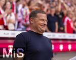 07.08.2025, Fussball Bundesliga 2025/2026, Freundschaftsspiel, Telekom-Cup, FC Bayern Mnchen - Tottenham Hotspur, in der Allianz-Arena Mnchen, Sportvorstand Max Eberl (Bayern Mnchen) lachend 