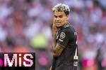07.08.2025, Fussball Bundesliga 2025/2026, Freundschaftsspiel, Telekom-Cup, FC Bayern Mnchen - Tottenham Hotspur, in der Allianz-Arena Mnchen, Luis Diaz (FC Bayern Mnchen) nachdenklich  