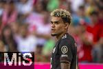 07.08.2025, Fussball Bundesliga 2025/2026, Freundschaftsspiel, Telekom-Cup, FC Bayern Mnchen - Tottenham Hotspur, in der Allianz-Arena Mnchen, Luis Diaz (FC Bayern Mnchen) nachdenklich  