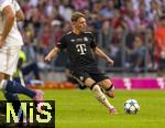 07.08.2025, Fussball Bundesliga 2025/2026, Freundschaftsspiel, Telekom-Cup, FC Bayern Mnchen - Tottenham Hotspur, in der Allianz-Arena Mnchen, Paul Wanner (FC Bayern Mnchen) Schuss.