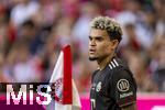 07.08.2025, Fussball Bundesliga 2025/2026, Freundschaftsspiel, Telekom-Cup, FC Bayern Mnchen - Tottenham Hotspur, in der Allianz-Arena Mnchen, Luis Diaz (FC Bayern Mnchen) nachdenklich 