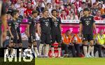 07.08.2025, Fussball Bundesliga 2025/2026, Freundschaftsspiel, Telekom-Cup, FC Bayern Mnchen - Tottenham Hotspur, in der Allianz-Arena Mnchen, Einwechslung der Youngsters, Raphael Guerreiro (FC Bayern Mnchen), Tom Bischof (Bayern Mnchen), Min-jae Kim (Bayern Mnchen, Minjae Kim), Paul Wanner (FC Bayern Mnchen), Jonah Kusi-Asare (Bayern Mnchen), David Santos Daiber (Bayern Mnchen), Lennart Karl (Bayern Mnchen), Cassiano Kiala (Bayern Mnchen) 