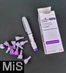 12.08.2025, Arzneimittel Abnehmspritze zur Behandlung von Adipositas bergewicht. 5mg Dosis Tirzepadid (Subkutane Anwendung). Tirzepatid, bekannt unter dem Markennamen Mounjaro, ist ein Medikament, das zur Behandlung von Typ-2-Diabetes und auch zur Gewichtsreduktion bei Adipositas eingesetzt wird. Es ist in Deutschland zugelassen und wird als Injektion verabreicht. 
