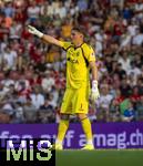 12.08.2025, Fussball Bundesliga 2025/2026, Freundschaftsspiel, Grasshopper Club Zrich - FC Bayern Mnchen - im Stadion am Letzigrund, Zrich (Schweiz). Torwart Nicolas Glaus (Grasshopper Club Zrich) 
