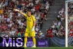 12.08.2025, Fussball Bundesliga 2025/2026, Freundschaftsspiel, Grasshopper Club Zrich - FC Bayern Mnchen - im Stadion am Letzigrund, Zrich (Schweiz). Torwart Nicolas Glaus (Grasshopper Club Zrich) 