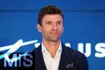 14.08.2025, Fussball Major League Soccer (MLS) 2025/2026 Kanada, Neuzugang aus Deutschland bei den Vancouver Whitecaps FC, Thomas Mller vom FC Bayern Mnchen wird bei einer Pressekonferenz offiziell vorgestellt. 