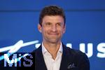 14.08.2025, Fussball Major League Soccer (MLS) 2025/2026 Kanada, Neuzugang aus Deutschland bei den Vancouver Whitecaps FC, Thomas Mller vom FC Bayern Mnchen wird bei einer Pressekonferenz offiziell vorgestellt. 