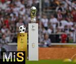 16.08.2025, Fussball Bundesliga 2025/2026, Franz-Beckenbauer-Supercup, VfB Stuttgart - FC Bayern Mnchen, in der MHP-Arena (Stuttgart). Die Pokale